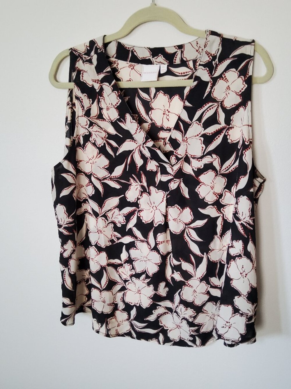 Zac and Rachel Sleeveless Floral Top Size XL